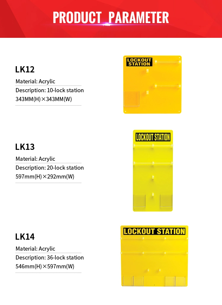 Electrical Industrial Lockout Station for 10 Locks (LK12)