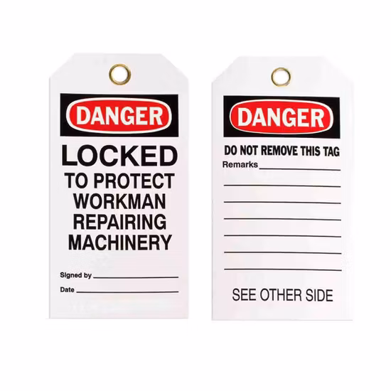 Do Not Operate Danger Hand Tag PVC Plastic Lockout Tags