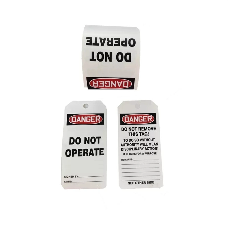 Danger PVC Tag Sign Legend Do Not Operate Remarks Lockout Tags