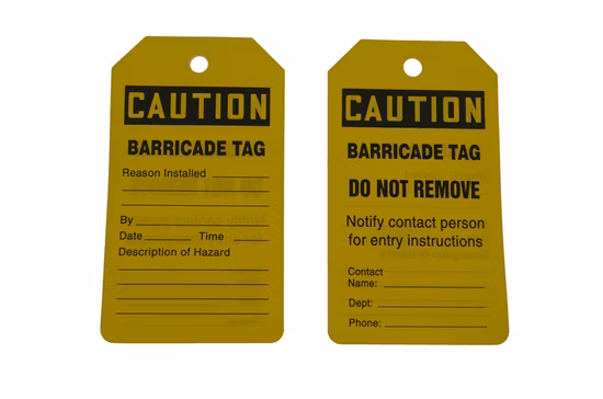 Legenda da etiqueta de aviso de bloqueio PVC Etiqueta de barreira Não remova