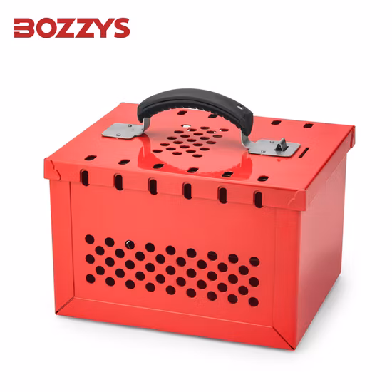 Caixa de bloqueio de segurança portátil Bozzys Allow 12 cadeados de aço