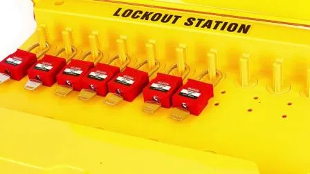 Design de peça única da estação de bloqueio de segurança Loto ABS