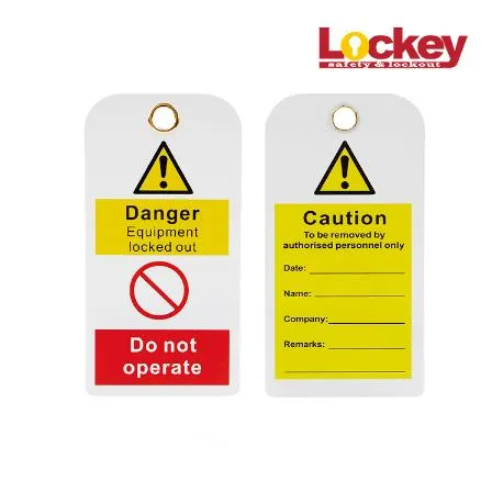 Loto Industrial Perigo Cuidado Bloqueio Tagout Etiqueta de Aviso de Segurança