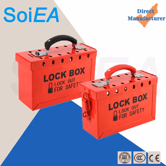 Kit de bloqueio de segurança de grupo de metal portátil Lockey Caixa de bloqueio