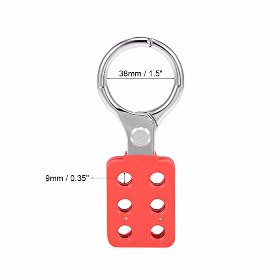 Haste de trava vermelha Alça de trava trava Tagout Hasp