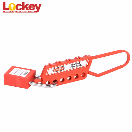 Fecho de cadeado de bloqueio Loto de plástico Lockey com 3 orifícios de bloqueio de 10 mm de diâmetro.