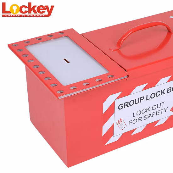 Caixa de bloqueio de segurança de grupo de placa de aço de bloqueio