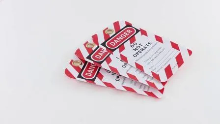 Etiquetas de bloqueio seladas em plástico PVC