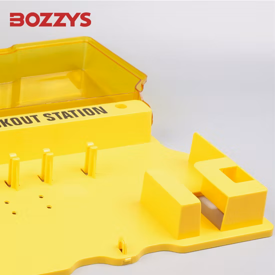 Estação de bloqueio Bozzys Lock Board Tagout Lockout para cadeado Hasp